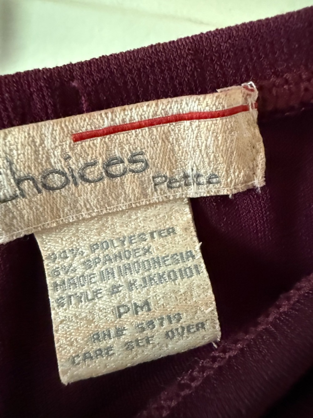 Choices Raspberry A-Line Skirt - Picture 3 of 3